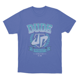 Dude Crest Unisex T Shirt Blue